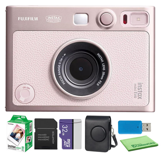 Hybrid Instant Camera Bundle with Film and Case