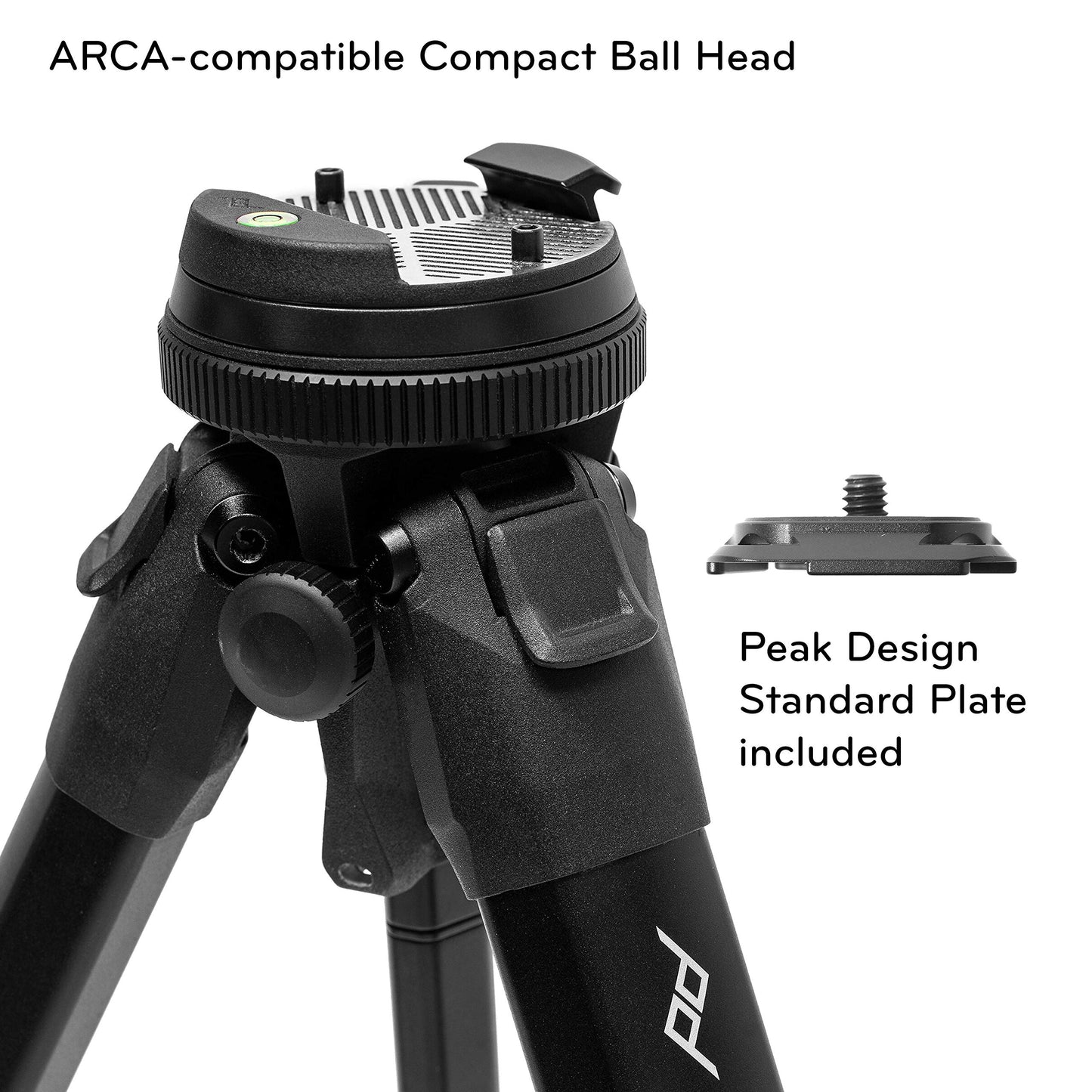 Compact Travel Tripod with Ball Head for Camera and Phone