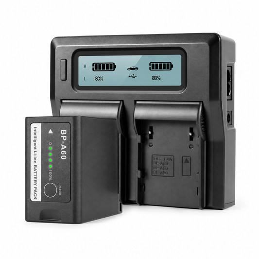 Dual Charger with 6800mAh Battery for Cinema Cameras